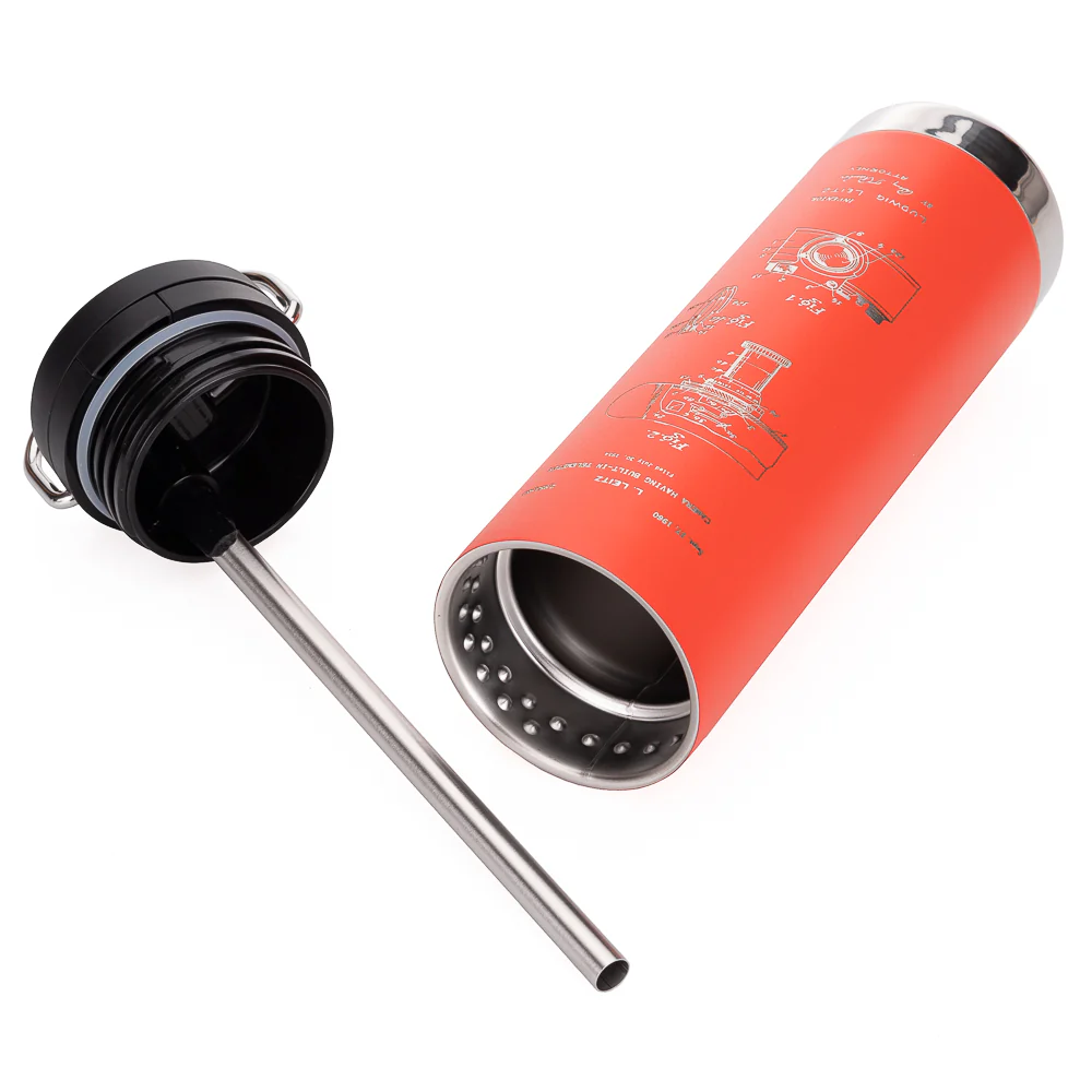 1954 Leitz Drawings - 20oz Insulated Thermos, Red - Image 5