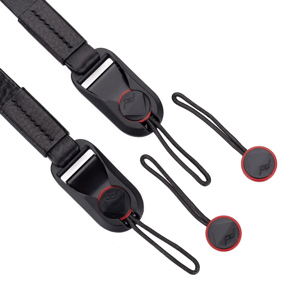 Arte di Mano Comodo Neck Strap with Peak Design Anchors, XL, 120cm - Rally Black with Black Stitching - Image 4