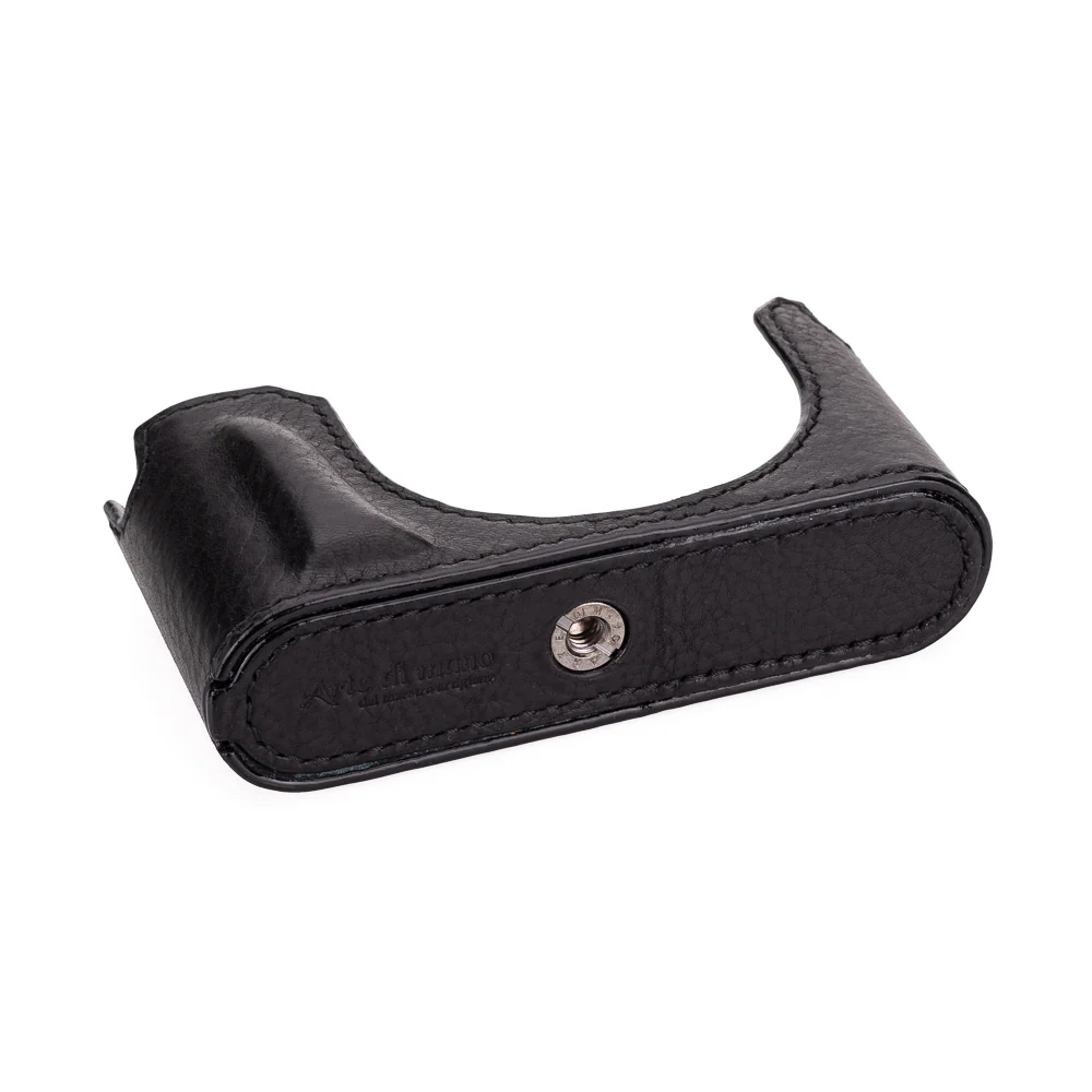 Arte di Mano Half Case for Leica D-Lux 8 - Rally Black with Black Stitching - Image 3