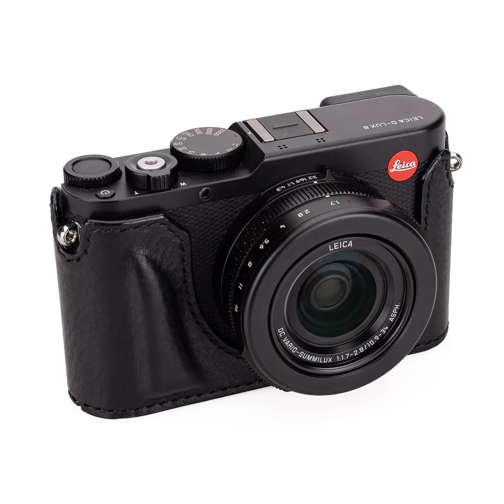 Arte di Mano Half Case for Leica D-Lux 8 - Rally Black with Black Stitching - Image 7