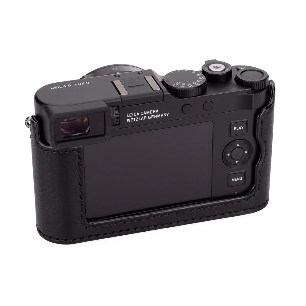 Arte di Mano Half Case for Leica D-Lux 8 - Rally Black with Black Stitching - Image 8
