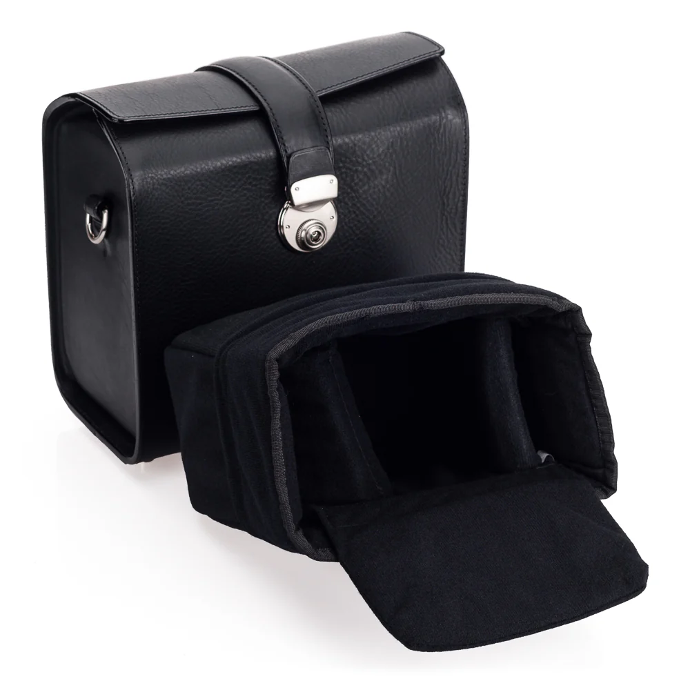 Arte di Mano Heritage Camera Bag - Minerva Black with Black Stitching - Image 13