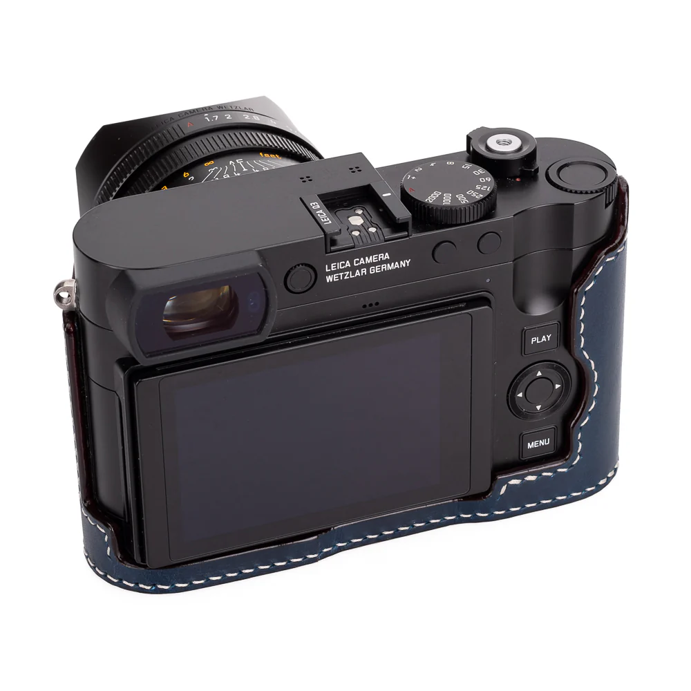 Arte di Mano Leica Q3 Half Case (Type 1-SD, Screw Secured) - Buttero Navy - Image 7