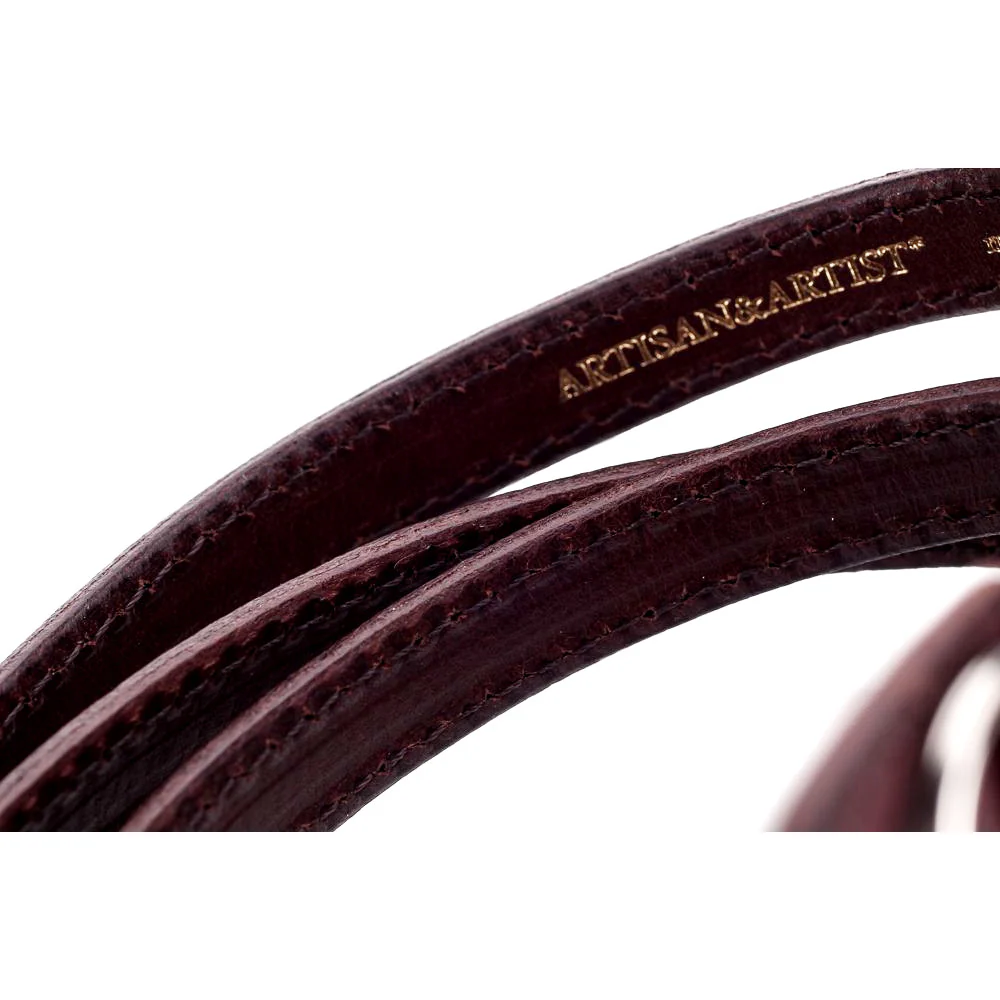 Artisan & Artist* ACAM 280 Leather Padded Strap-Brown - Image 3