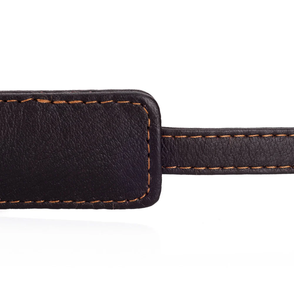 Cecilia Leather Neck Strap, Brown - Image 4