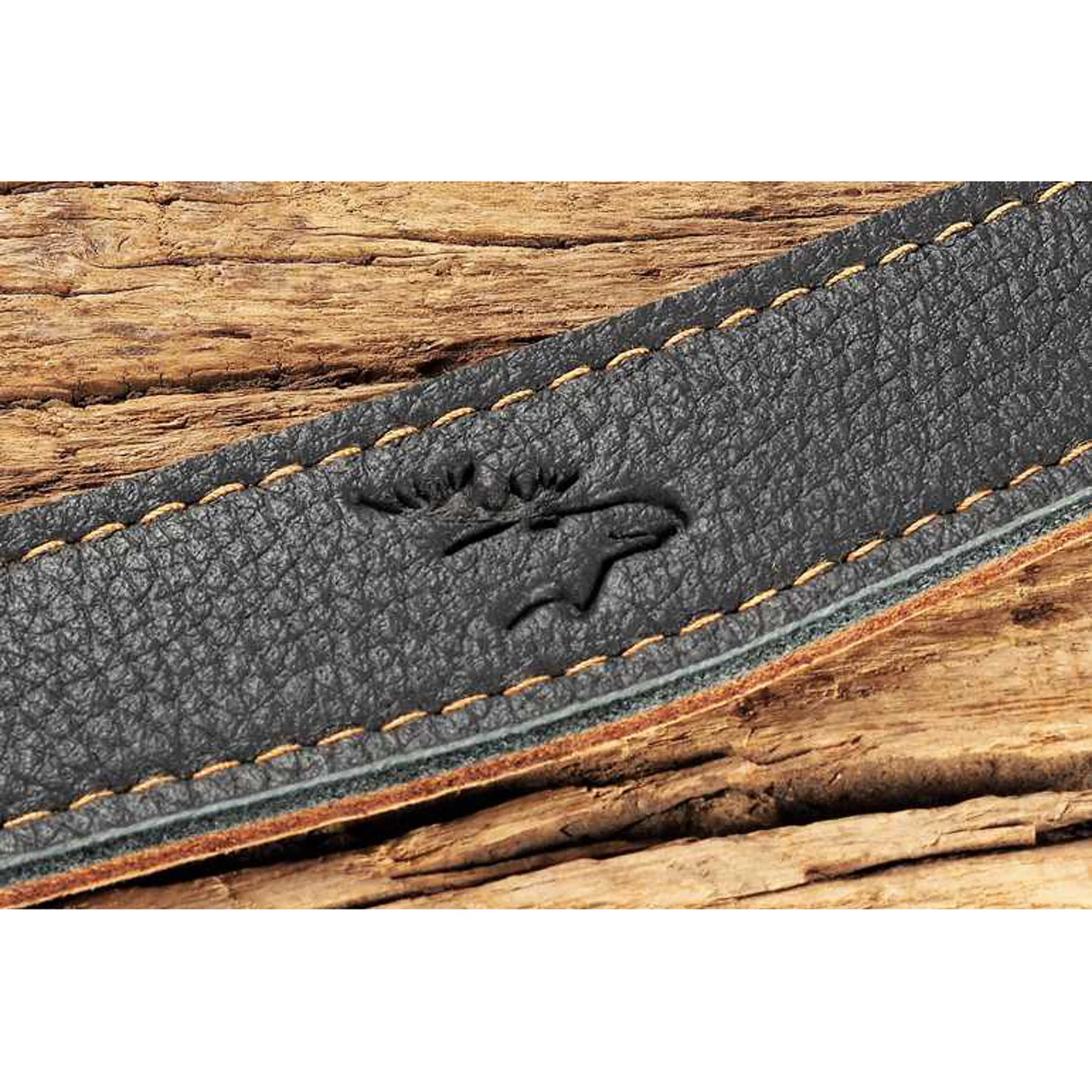 EDDYCAM Elk Leather Neck Strap, 35mm Wide, Anthracite/Natural with Natural Stitching - Image 10