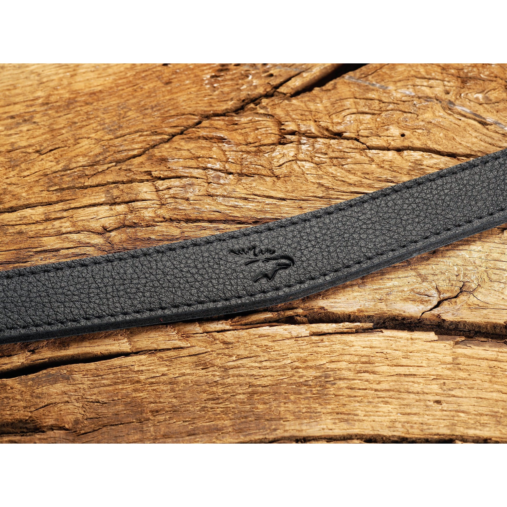 EDDYCAM 200cm Extra Long Elk Leather Neck Strap, 35mm Wide, Black/Black with Black Stitching - Image 8