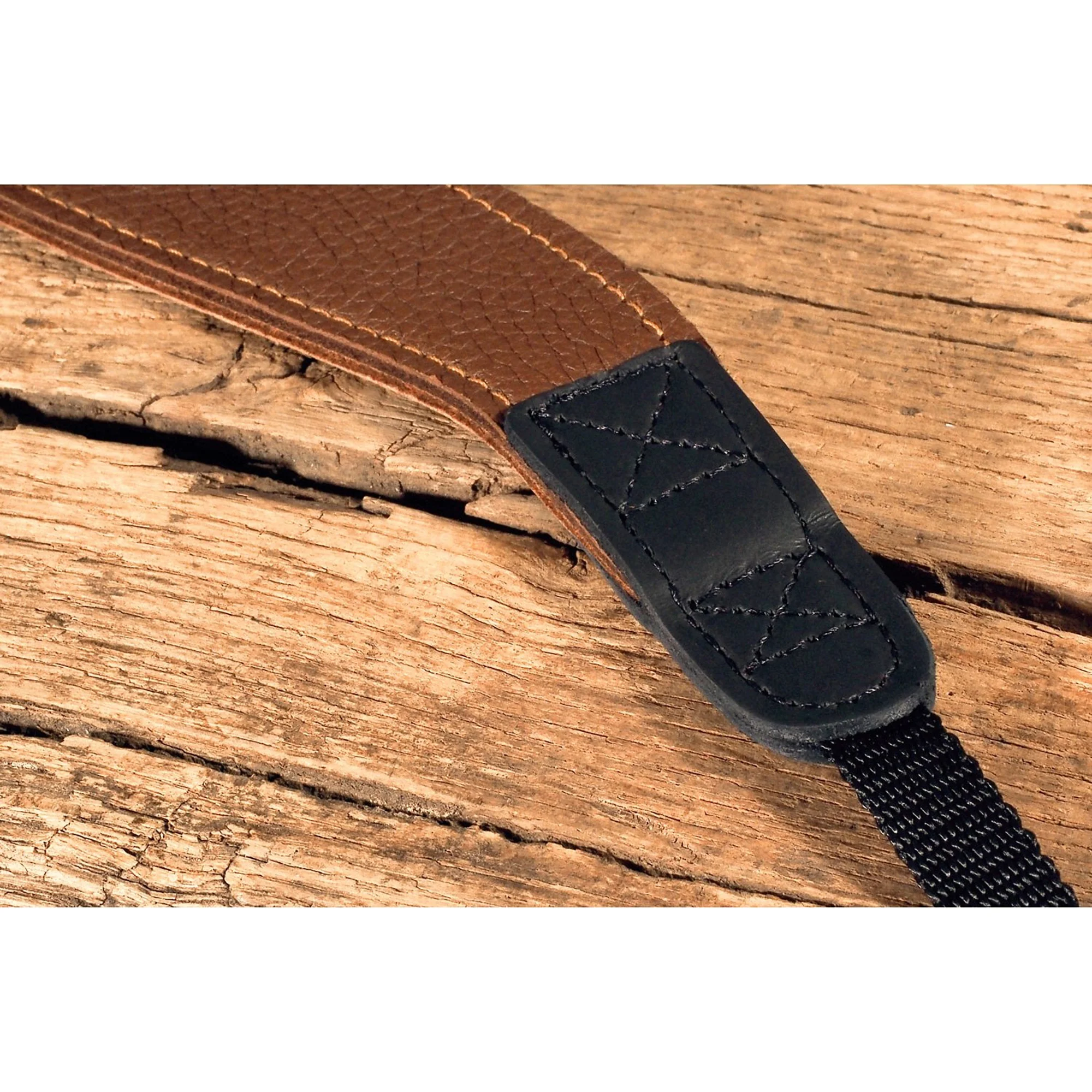 EDDYCAM Elk Leather Neck Strap, 50mm Wide, Cognac/Natural with Natural Stitching - Image 8