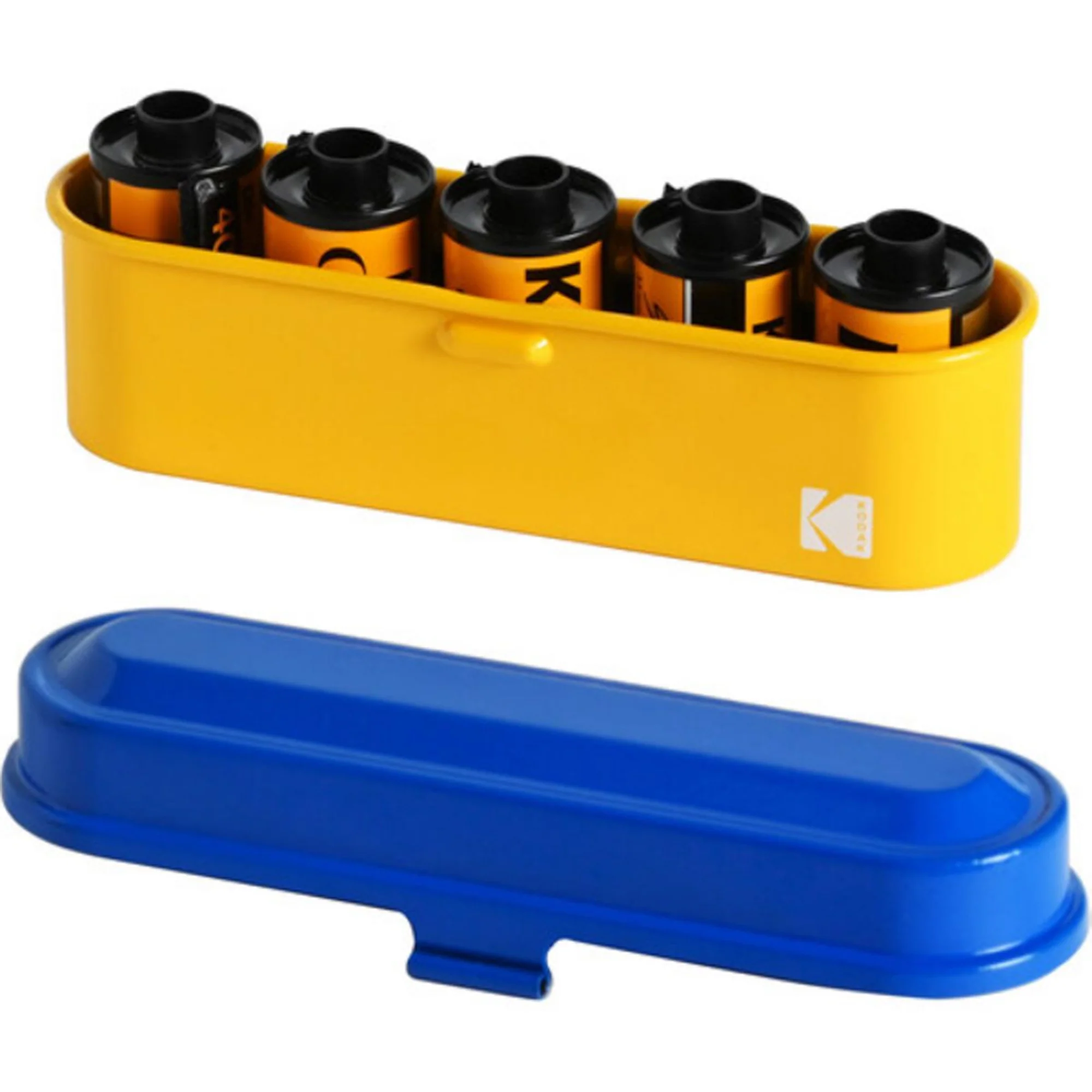 Kodak Steel 135mm Film Case (Blue Lid/ Yellow Body) - Image 3