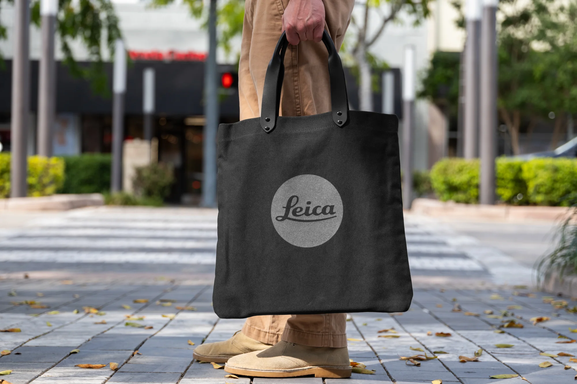 Leica Shopping Bag, washed canvas, black - Image 3
