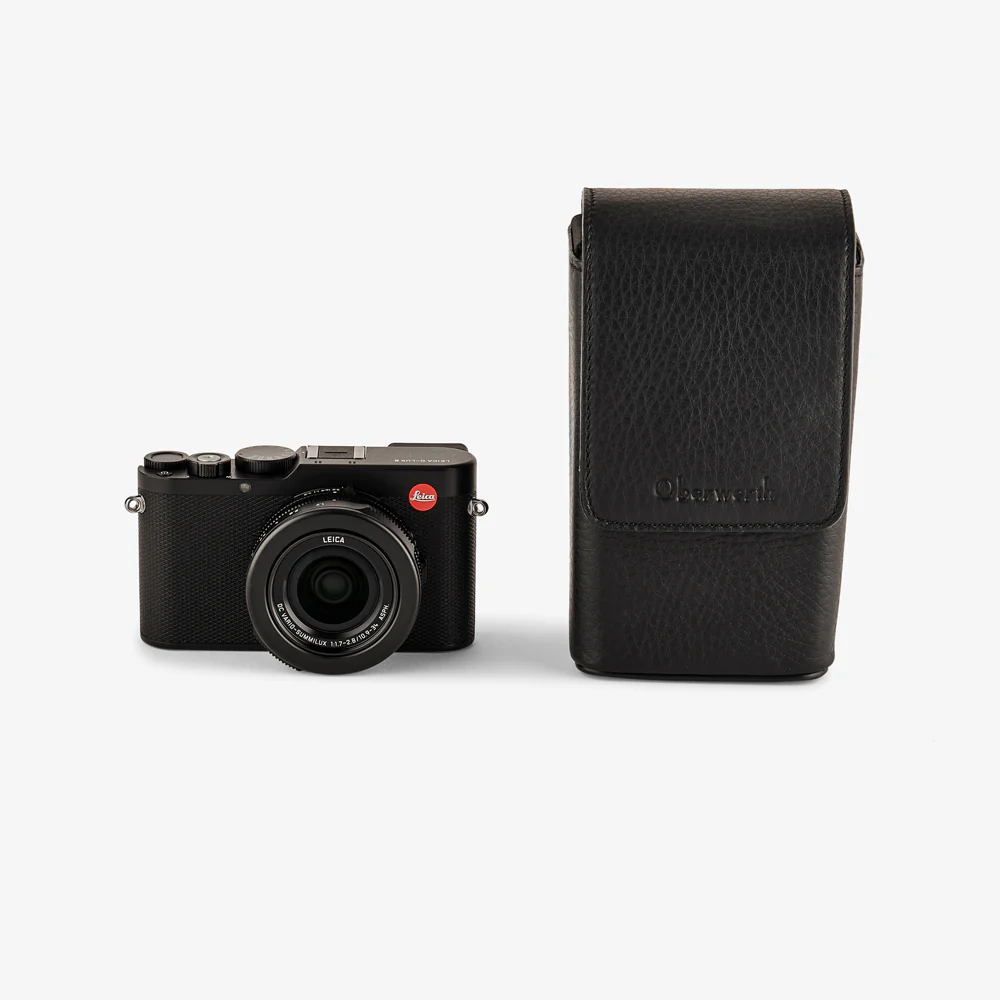 Oberwerth ‘Albert’ Leather Camera Bag - Black with Black Stitching - Image 11