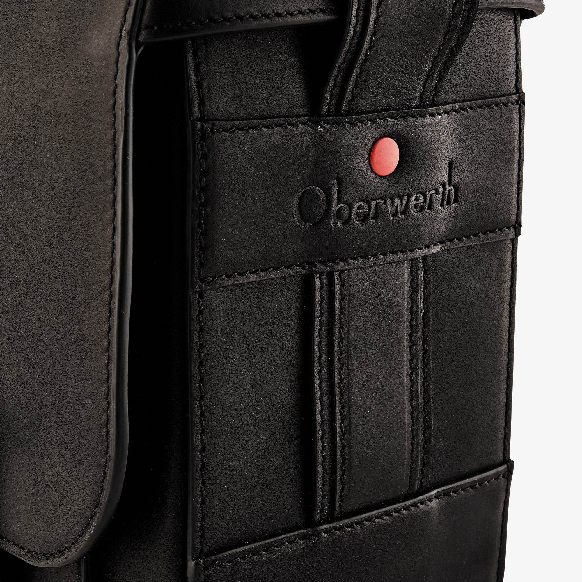 Oberwerth Signature Line Camera Bag (Large), Black with Red Lining - Image 6