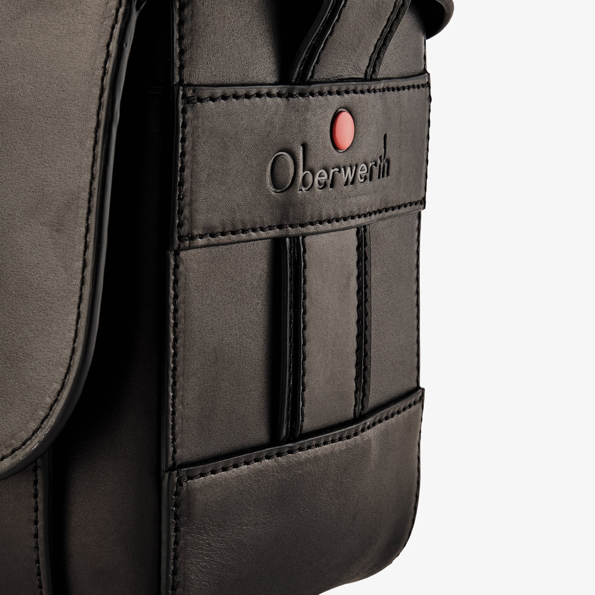Oberwerth Signature Line Camera Bag (Medium), Black with Red Lining - Image 6