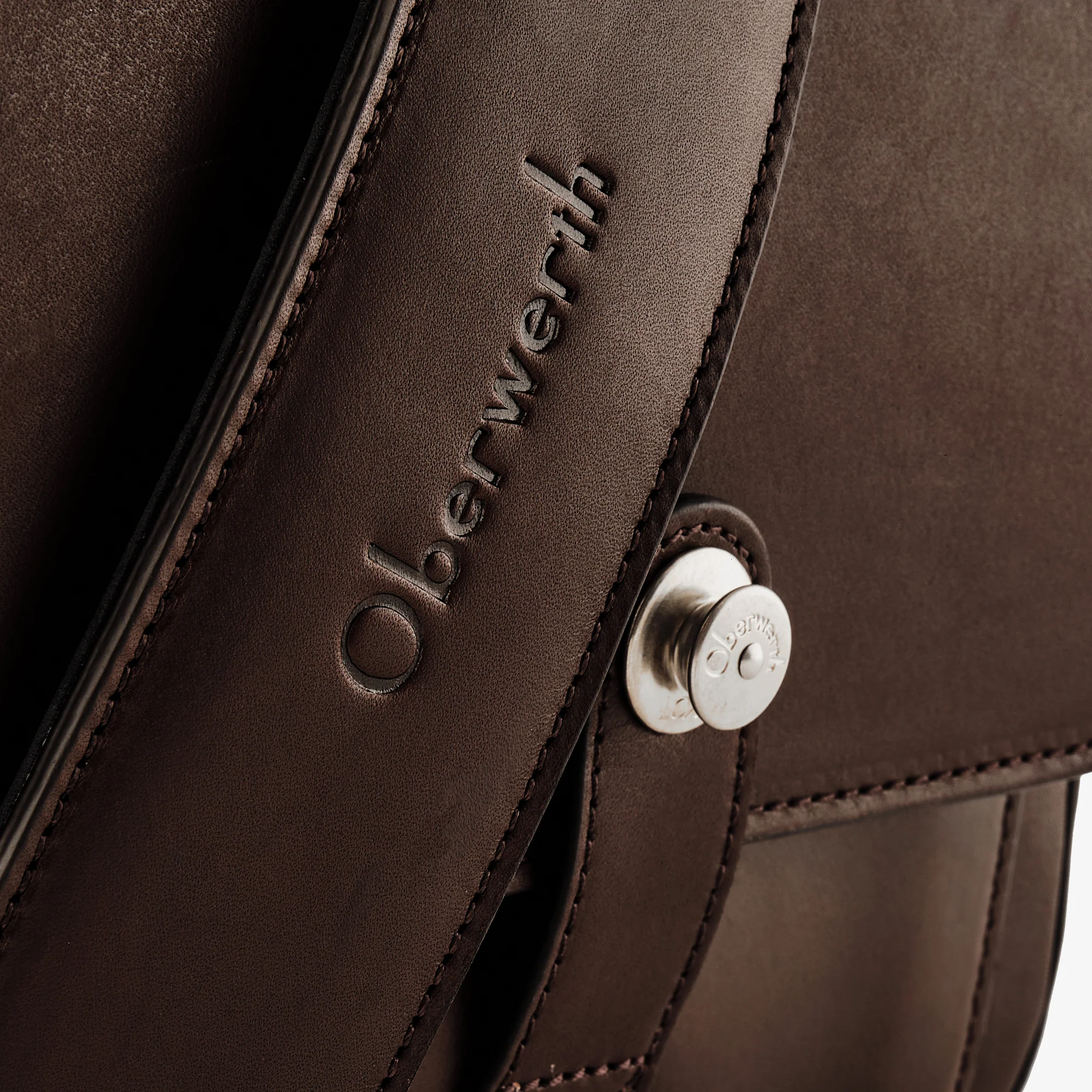 Oberwerth Signature Line Camera Bag (Medium), Dark Brown with Red Lining - Image 4