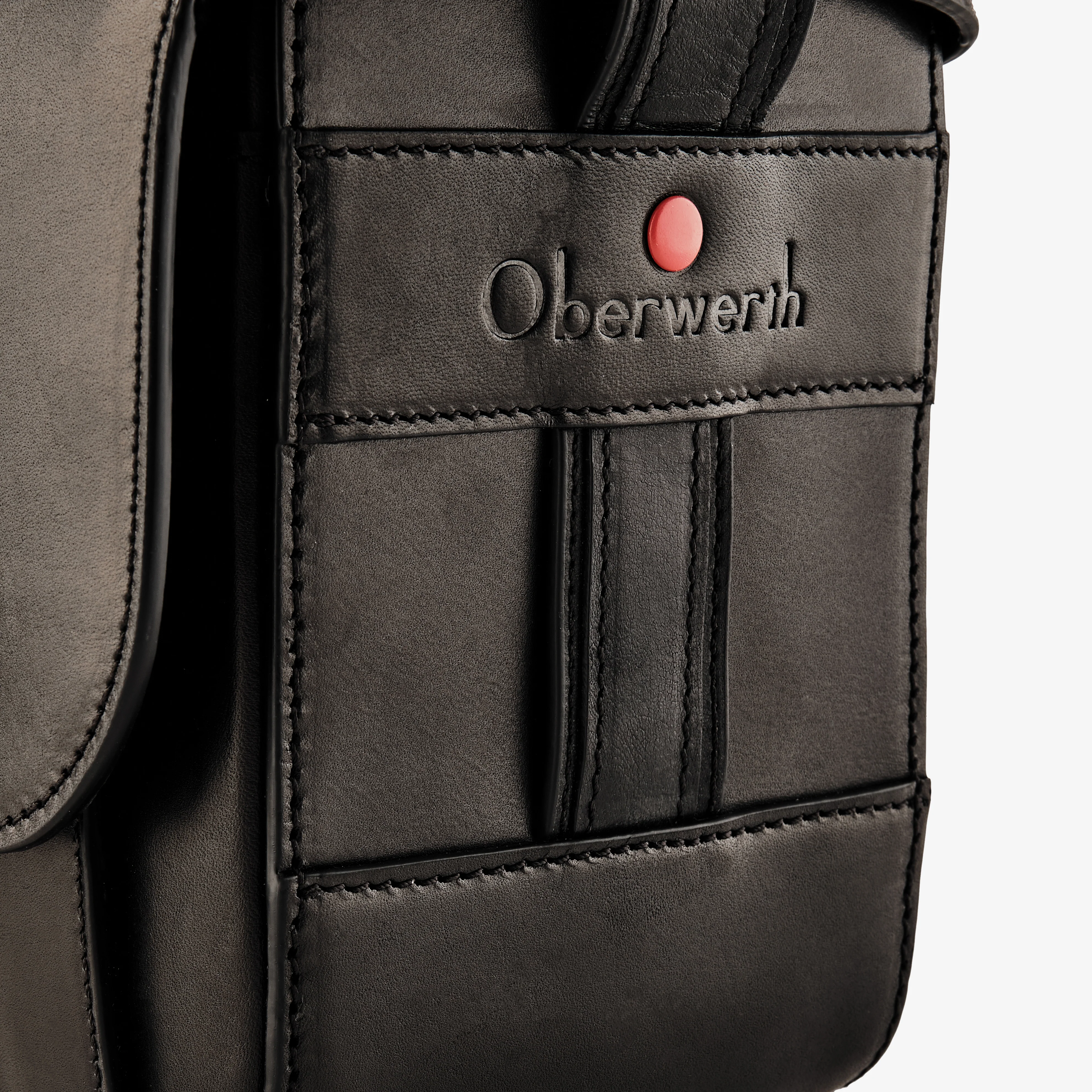 Oberwerth Signature Line Camera Bag (Small), Black with Red Lining - Image 6
