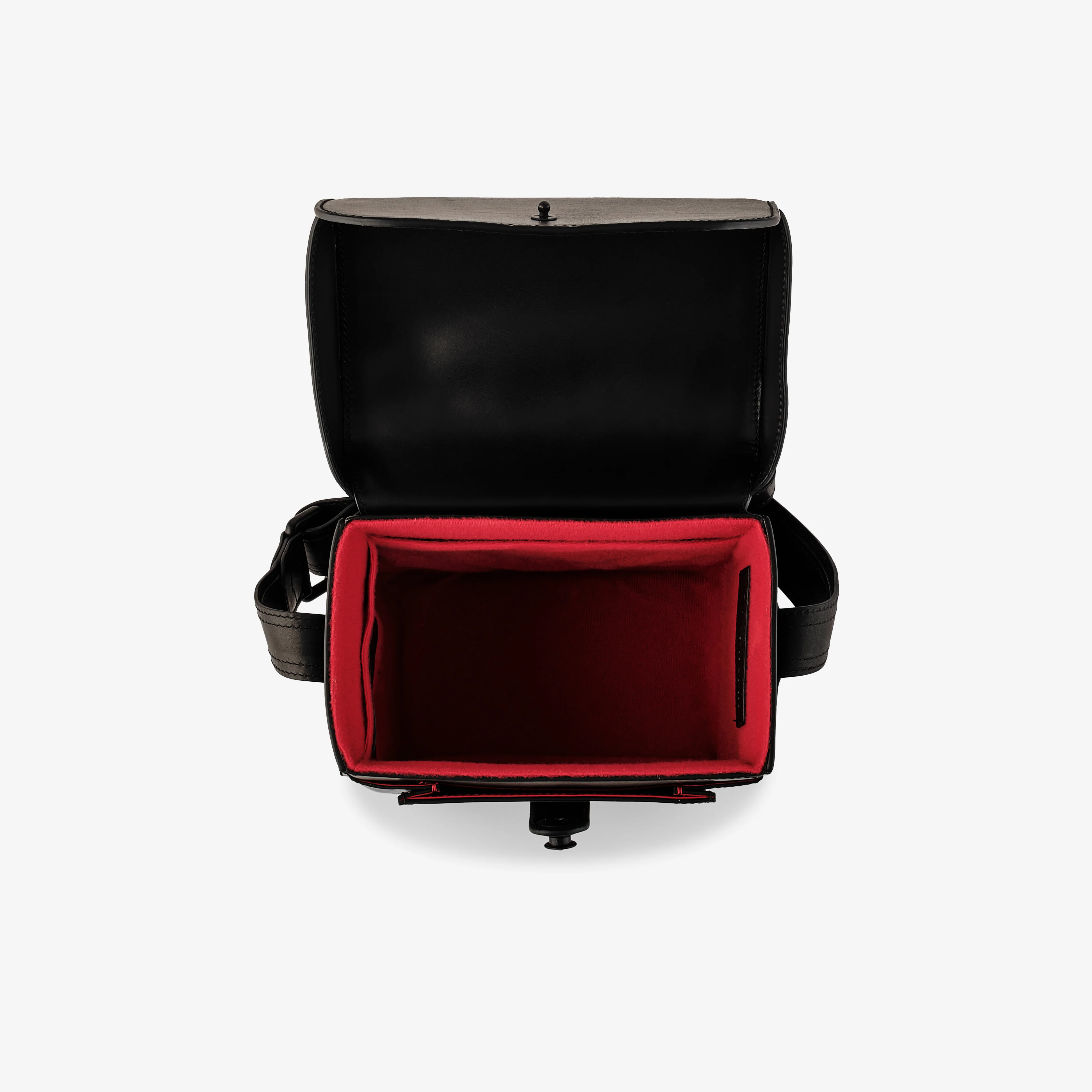 Oberwerth Signature Line Camera Bag (Small), Black with Red Lining - Image 8