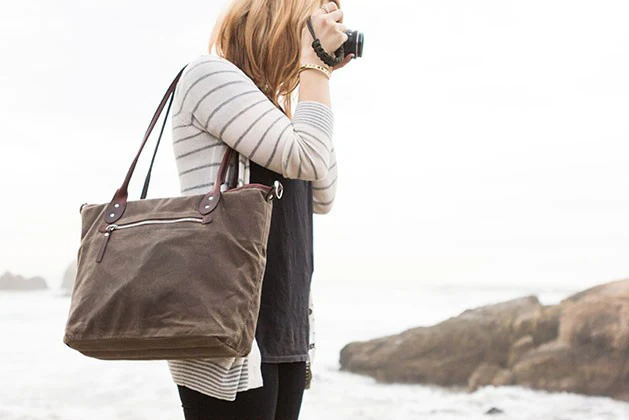 ONA Capri - Camera Tote Bag - Dark Tan - Image 5