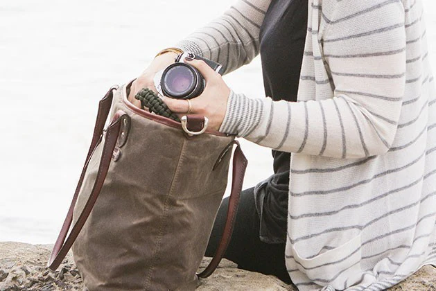 ONA Capri - Camera Tote Bag - Dark Tan - Image 8