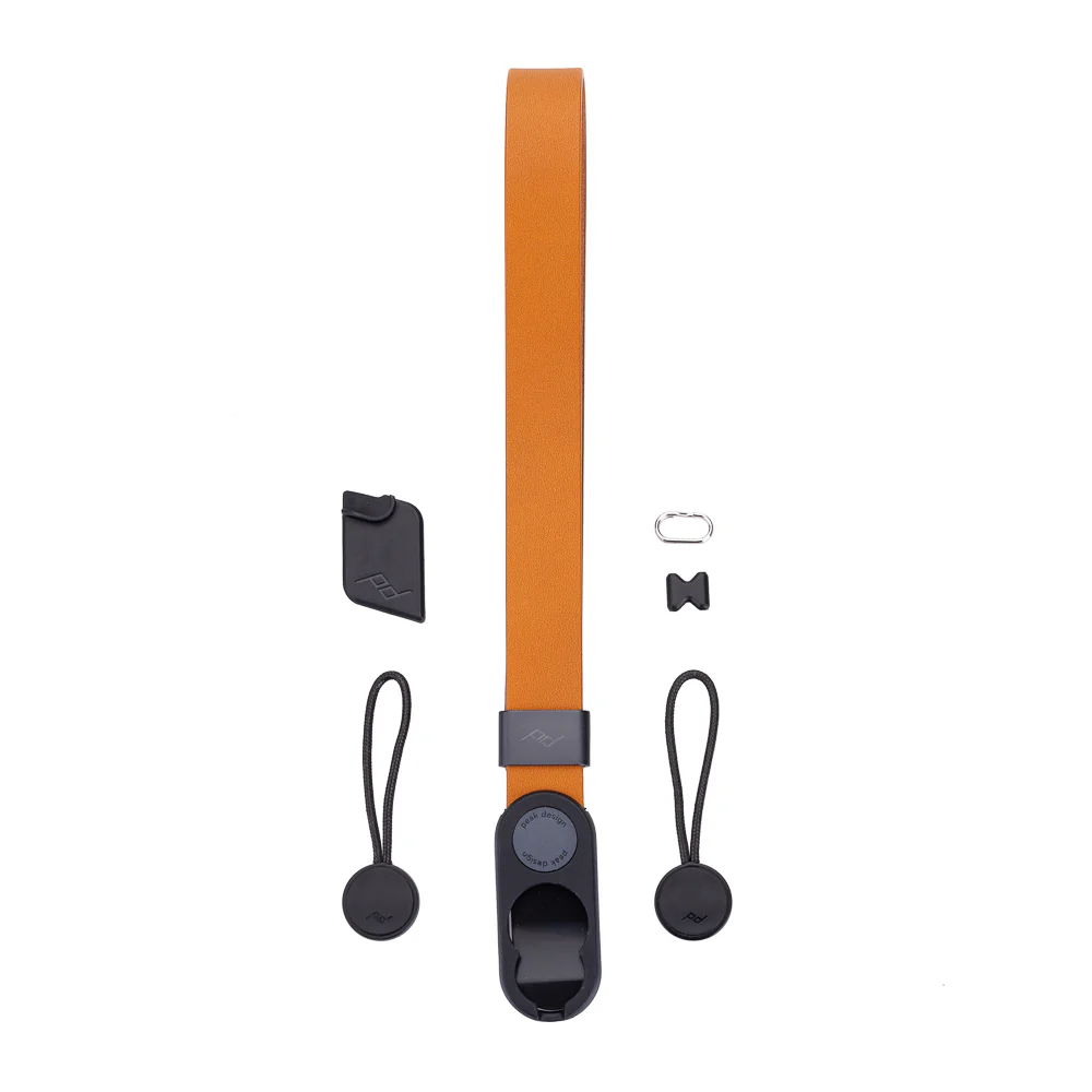 Peak Design Cuff - Leather Quick Connecting Camera Wrist Strap, Amber - Image 8
