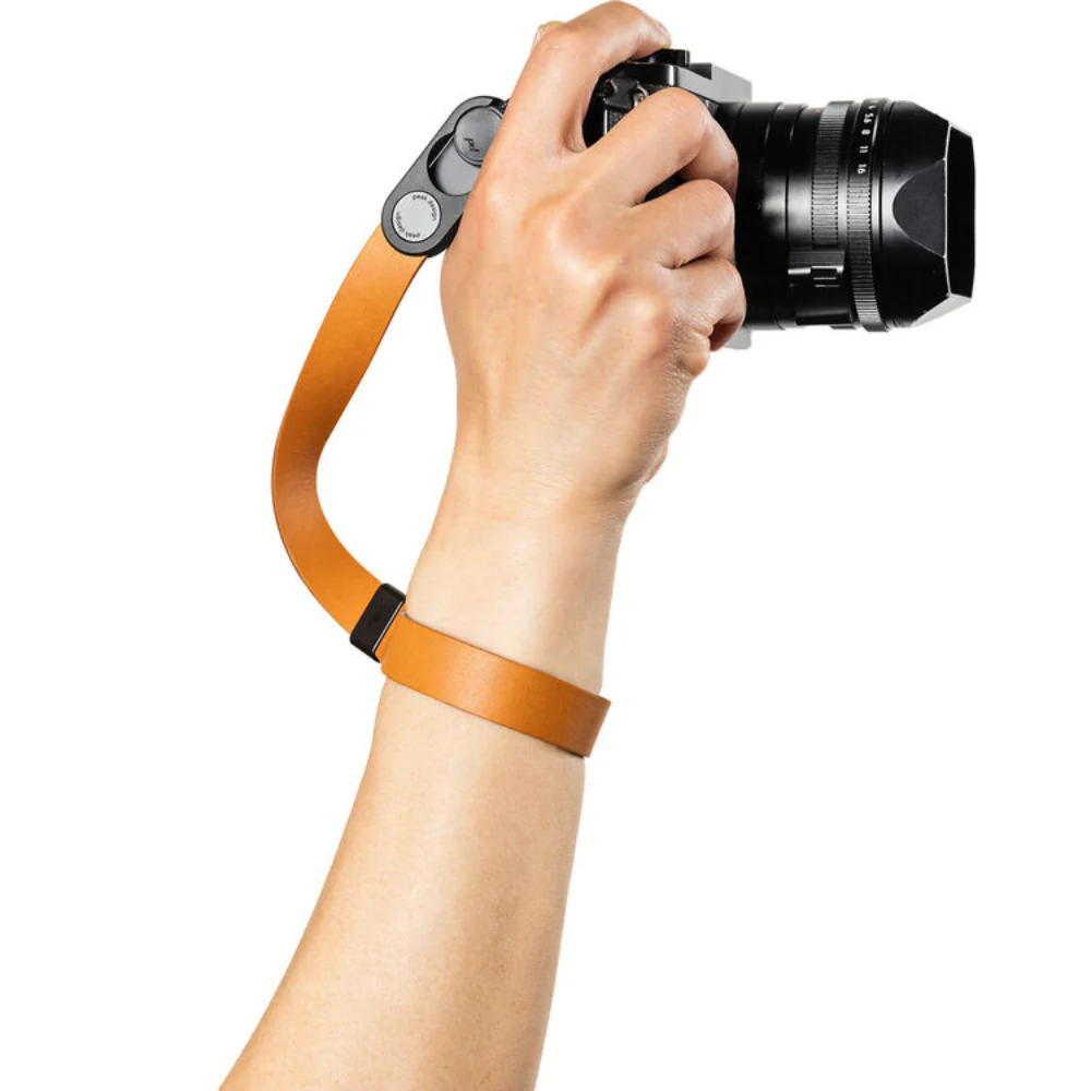 Peak Design Cuff - Leather Quick Connecting Camera Wrist Strap, Amber - Image 9