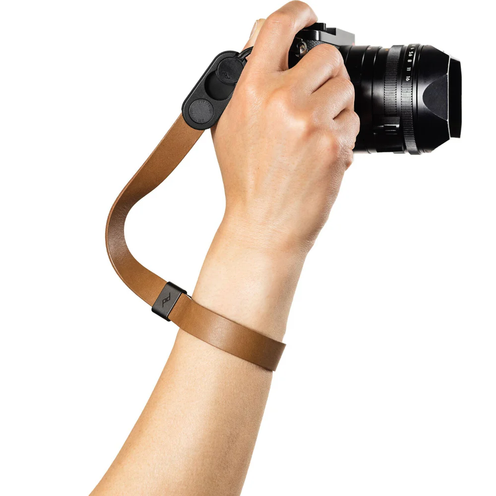 Peak Design Cuff - Leather Quick Connecting Camera Wrist Strap, Tan - Image 9