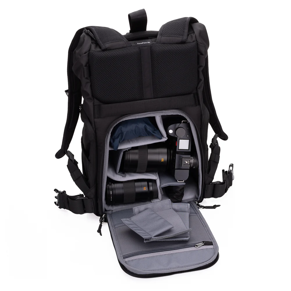 Think Tank Photo FocusPoint Rolltop Camera Backpack (Asphalt Black, 30 L) - Image 7